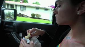 You fuck Zoe in her tight ass and creampie her pussy.